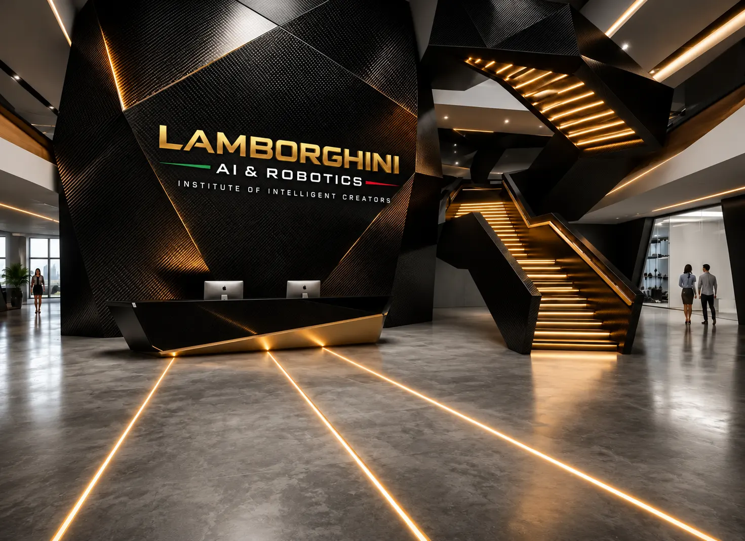 Lamborghini AI & Robotics Institute campus placeholder